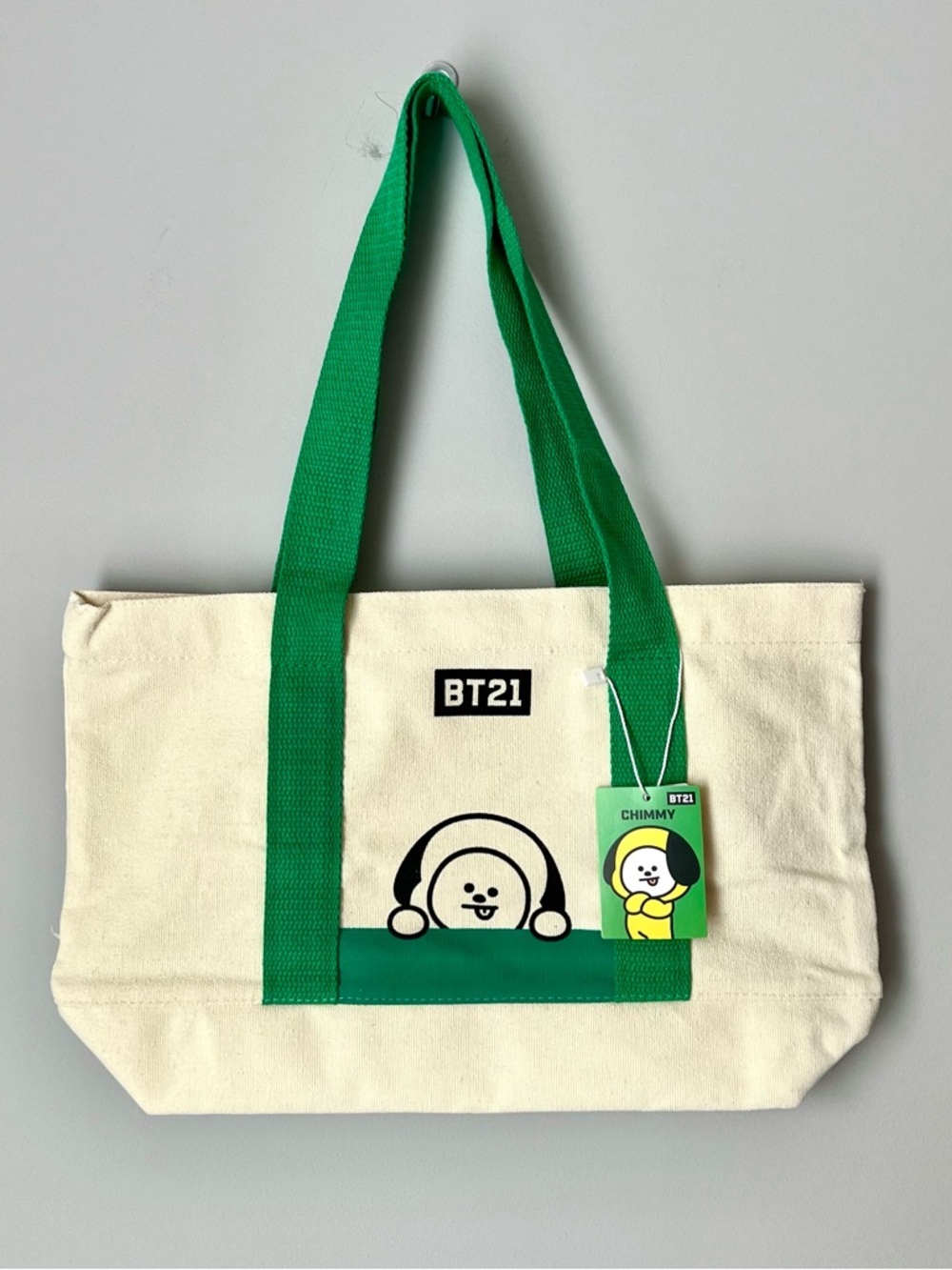 BTS BT21 Mini Canvas Tote Bag - CHIMMY (Jimin)